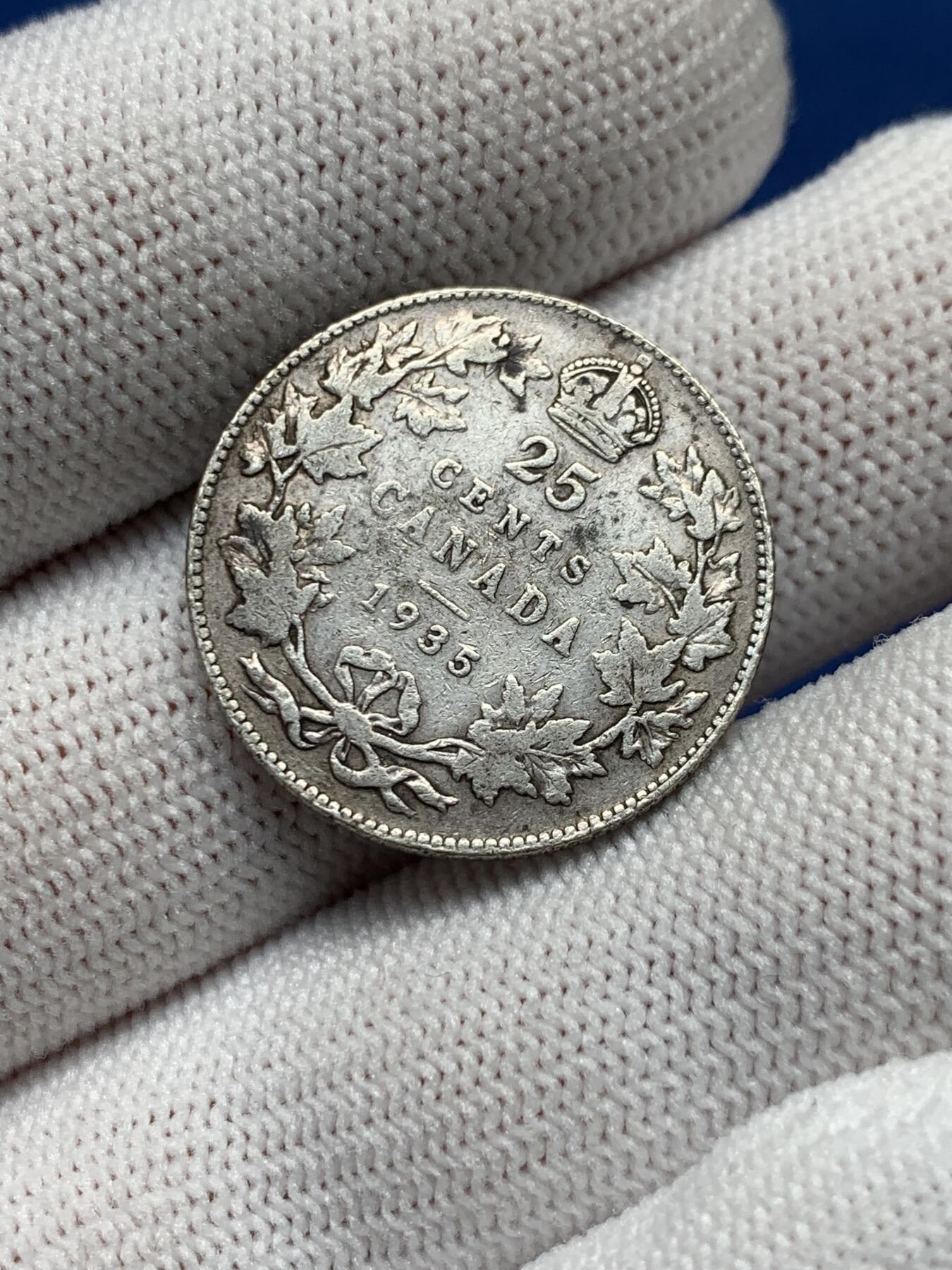 《竞宝斋》第276场- 周日，周一 2场连拍 （全场包邮） 两枚一组 巴拿马1961年1/2巴波亚银币+加拿大1935年乔五25分银币