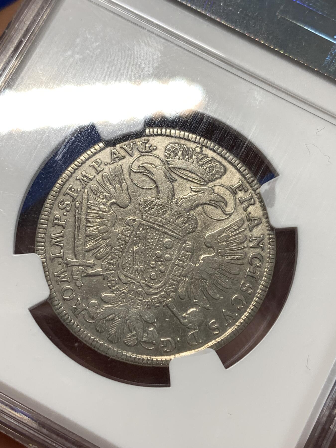 《竞宝斋》第276场- 周日，周一 2场连拍 （全场包邮） NGC VF 德国 纽伦堡 1765 30克鲁泽银币 单一年份遇上不易