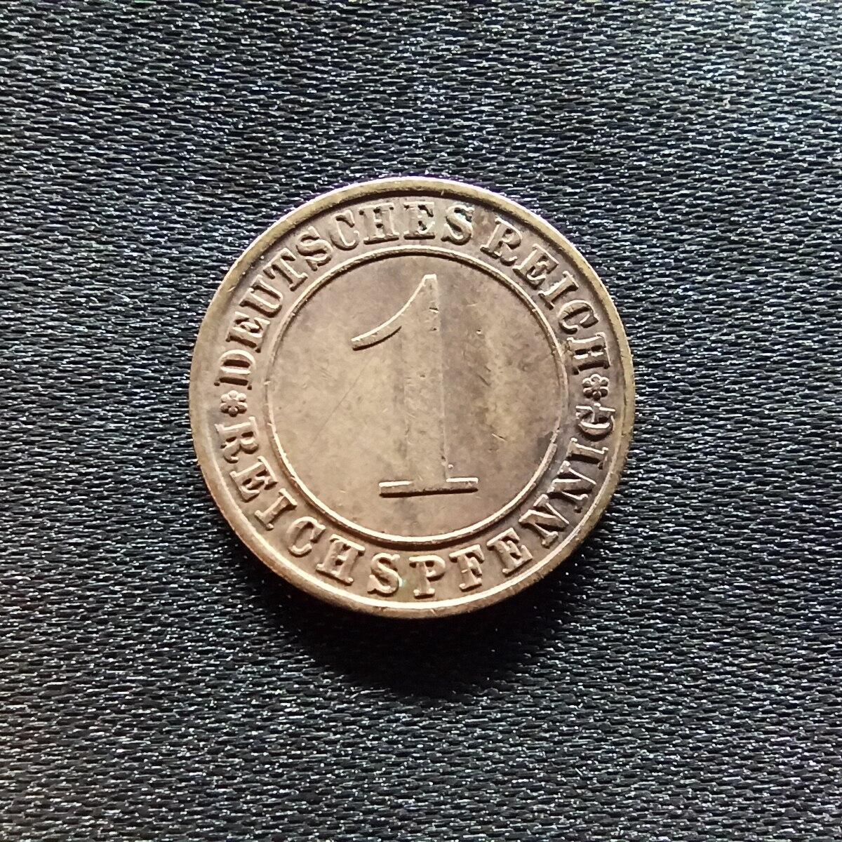 邮泉阁限时拍卖第九场 德国硬币专场二 德国1936年1芬尼J版