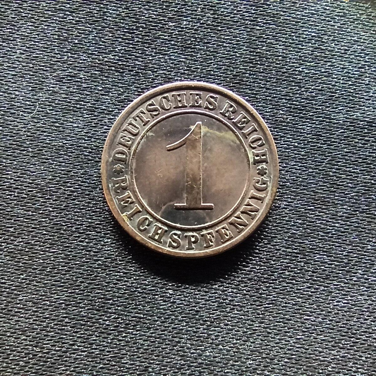 邮泉阁限时拍卖第九场 德国硬币专场二 德国1936年1芬尼A版