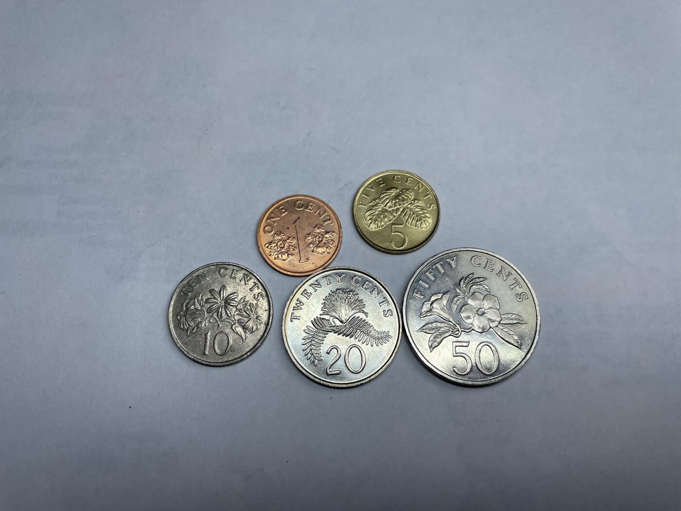 2024年集古藏今外币拍卖第八期-第6场—（总第76拍） 新加坡各面值5枚