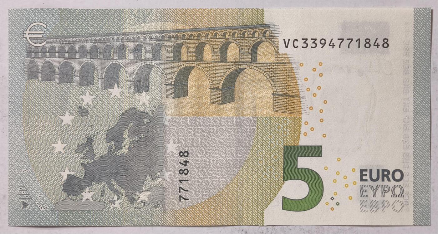 紫瑗钱币——第375期拍卖——纸币场 欧元 西班牙 2013年 加尔桥 5欧元 UNC