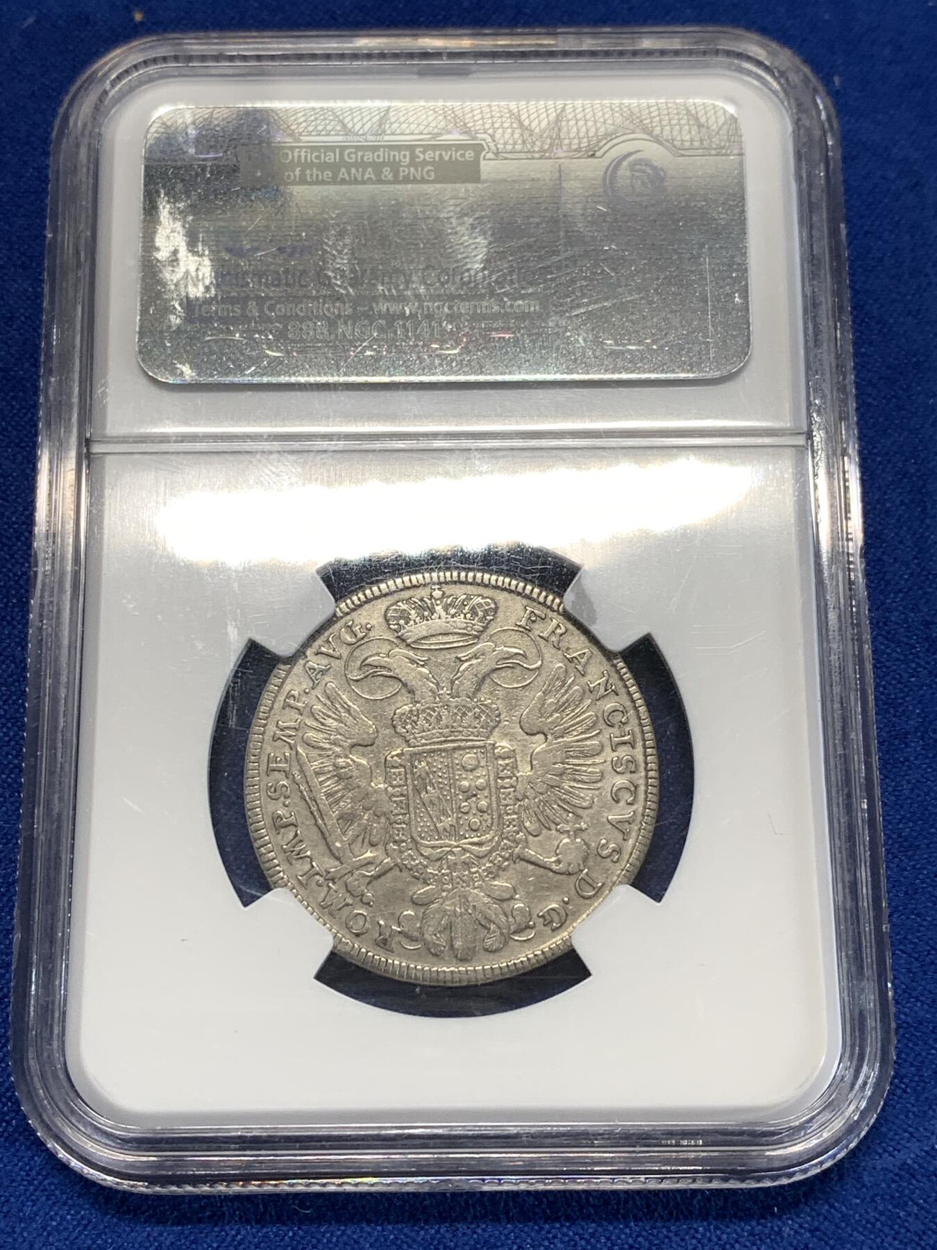 《竞宝斋》第276场- 周日，周一 2场连拍 （全场包邮） NGC VF 德国 纽伦堡 1765 30克鲁泽银币 单一年份遇上不易