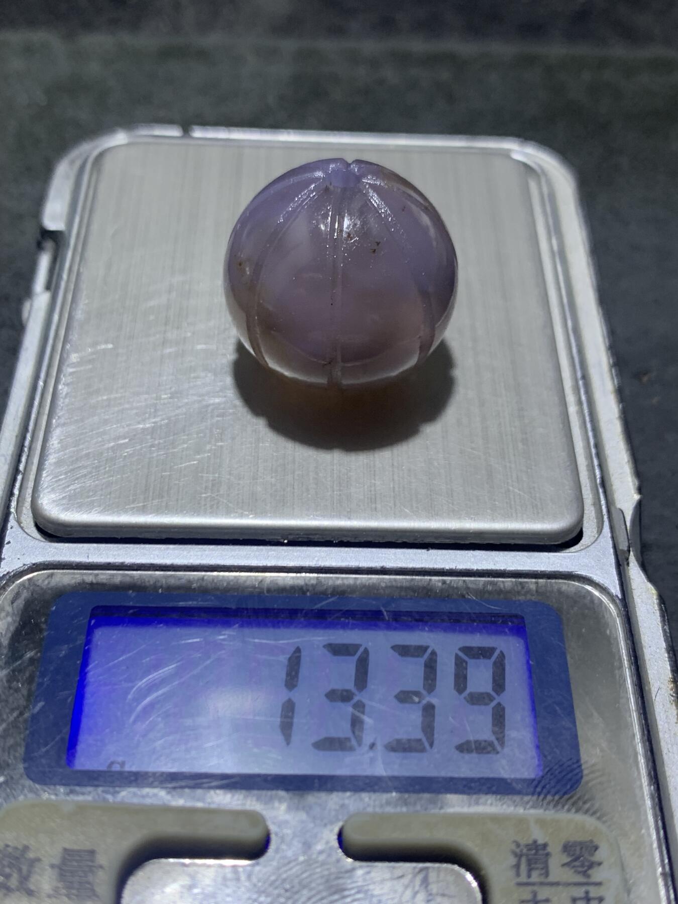 精美亚光高润度冻料蒙料战国红玛瑙雕刻瓜珠一个
