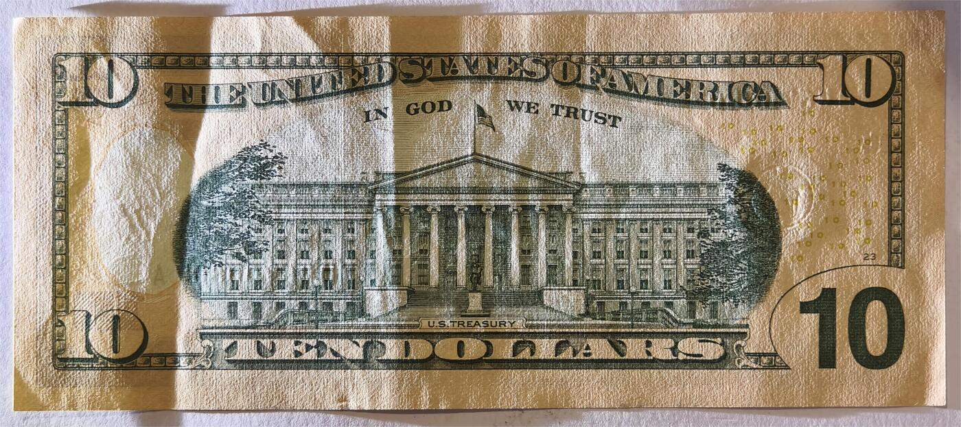 紫瑗钱币——第375期拍卖——纸币场 美国 2013年 D版 无序列 亚历山大·汉密尔顿 10美元 彩色版 AU