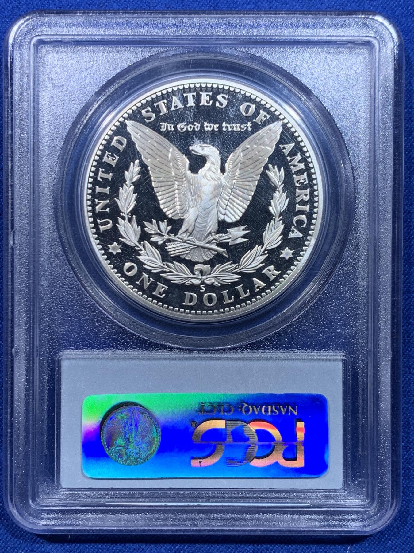 《竞宝斋》第276场- 周日，周一 2场连拍 （全场包邮） PCGS PR69DCAM 美国2006年旧金山造币厂建厂精制纪念银币 背面为经典摩根鹰图