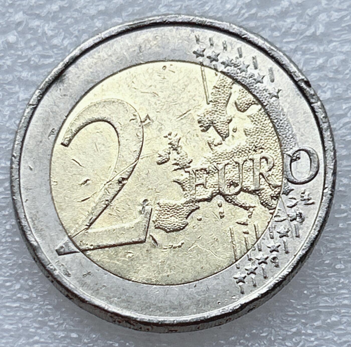 第一海外回流一元起拍收藏 散币专场 第93期 德国2012年2欧纪念币 欧元流通十周年