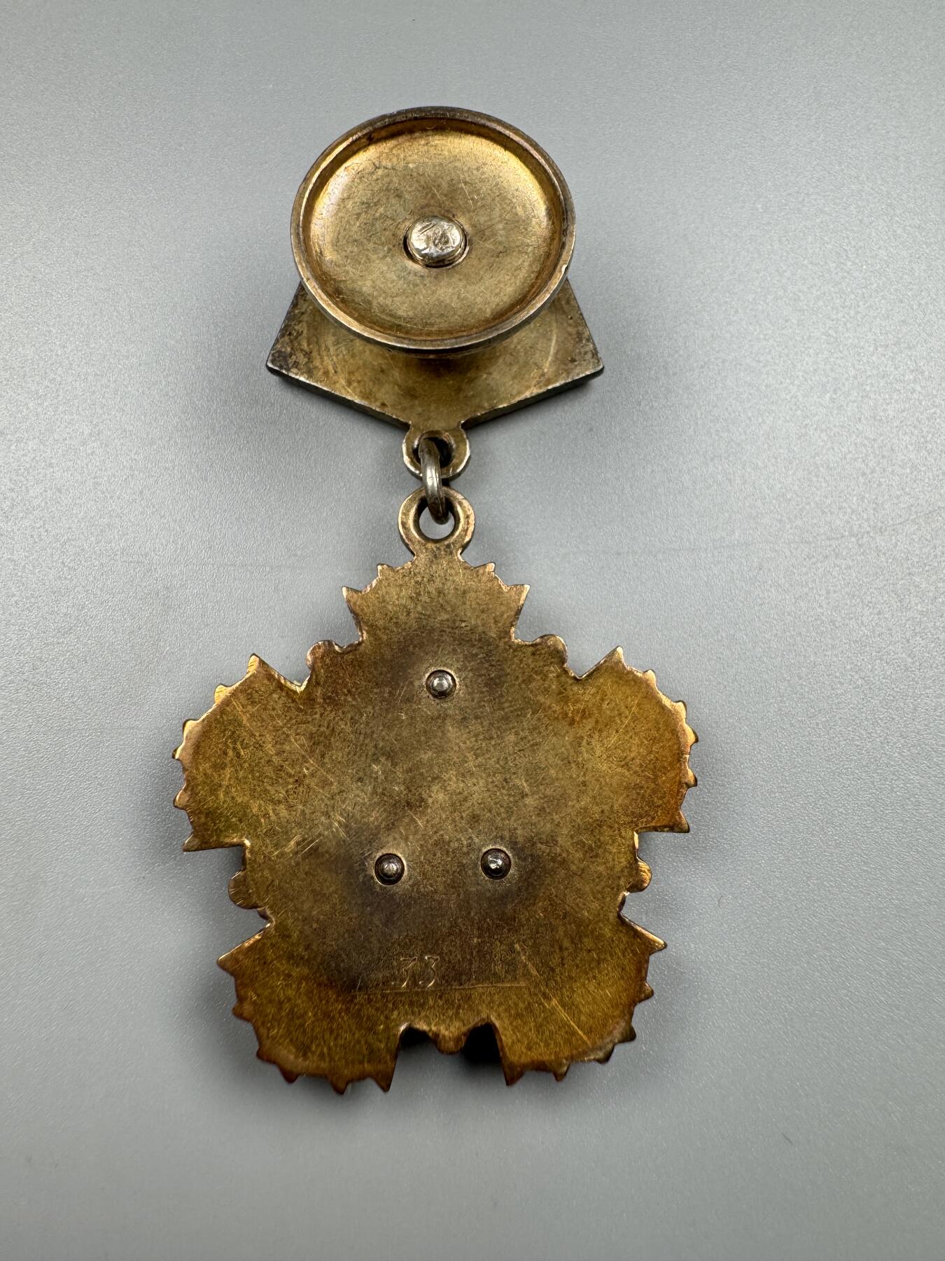 蒙古勋章 奖章 纪念章 索云宝金质奖章 33号