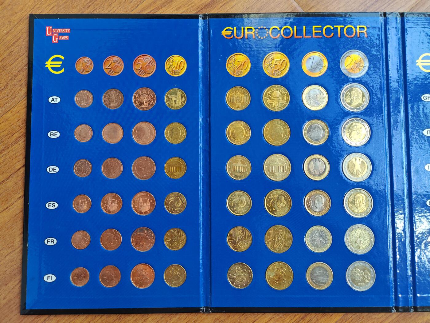 荷兰原装钱币册 欧盟 欧元初版首发十二国硬币纪念册  （奥地利，比利时，德国，西班牙，法国，葡萄牙，卢森堡，荷兰，爱尔兰，希腊，意大利，芬兰）全新未流通品相