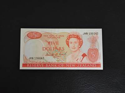 新西兰 1981年 5元 纸币 全新UNC - 新西兰 1981年 5元 纸币 全新UNC