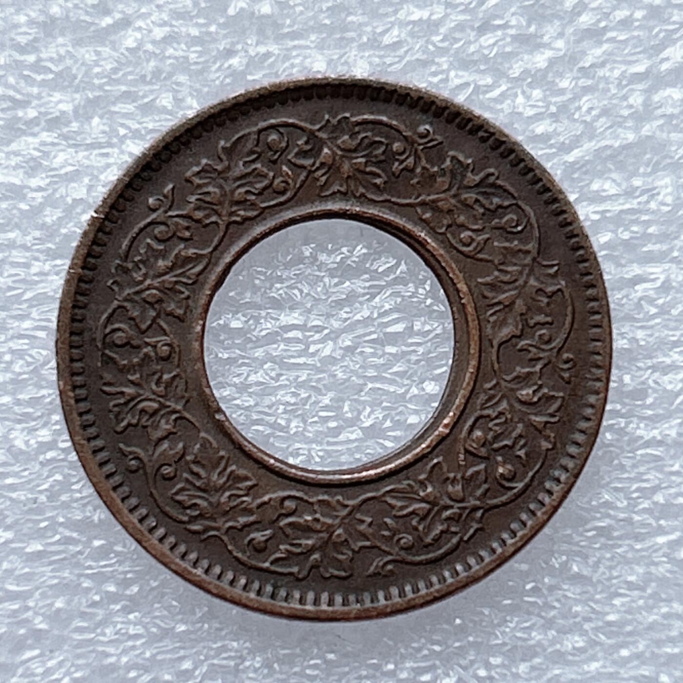 第一海外回流一元起拍收藏 散币专场 第93期 美品 英属印度1944年1派沙中孔铜币