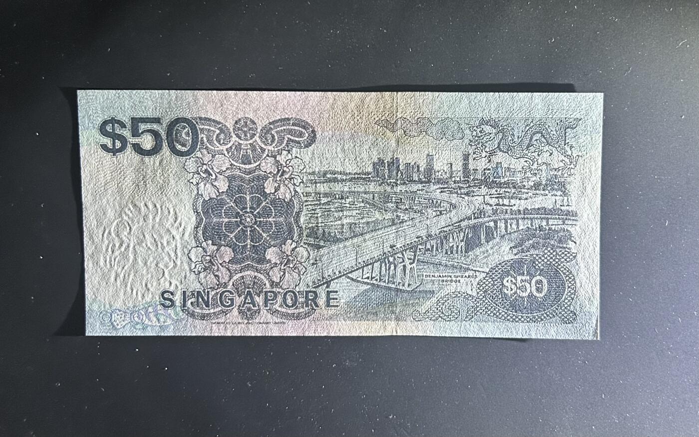 【丑猫0612】今晚7点整 97年新加坡船50unc(p-36)