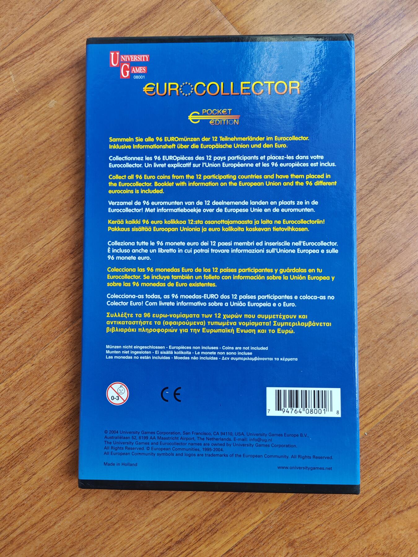 荷兰原装钱币册 欧盟 欧元初版首发十二国硬币纪念册  （奥地利，比利时，德国，西班牙，法国，葡萄牙，卢森堡，荷兰，爱尔兰，希腊，意大利，芬兰）全新未流通品相