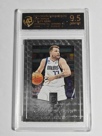 【麦稀奇世界钱币展】【德藏】卡牌拍卖 🧲 第14期  - NBA 2023 PANINI DONRUSS ELITE 独行侠 东契奇 RPA 9.5