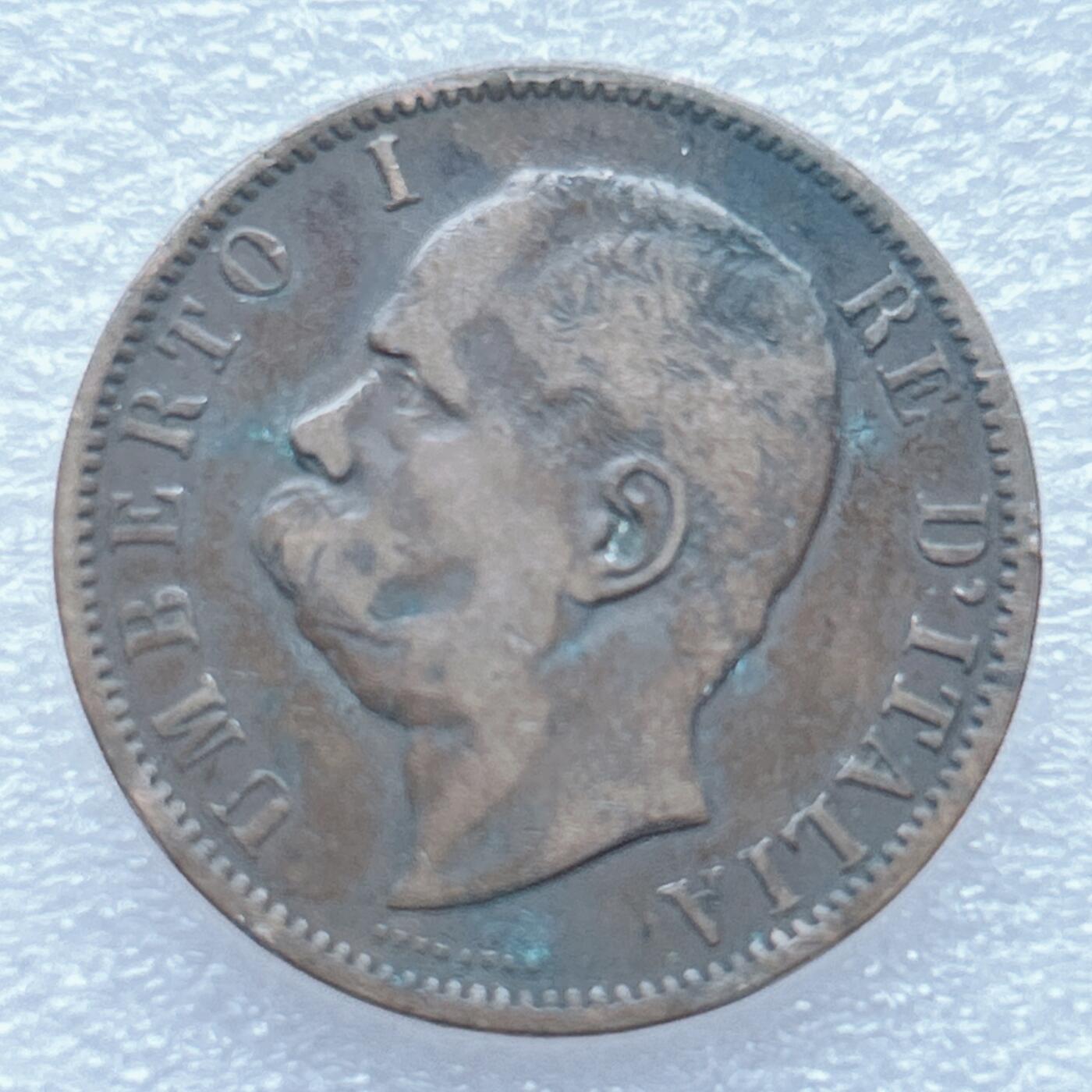 第一海外回流一元起拍收藏 散币专场 第93期 意大利1894年10分铜币 好品