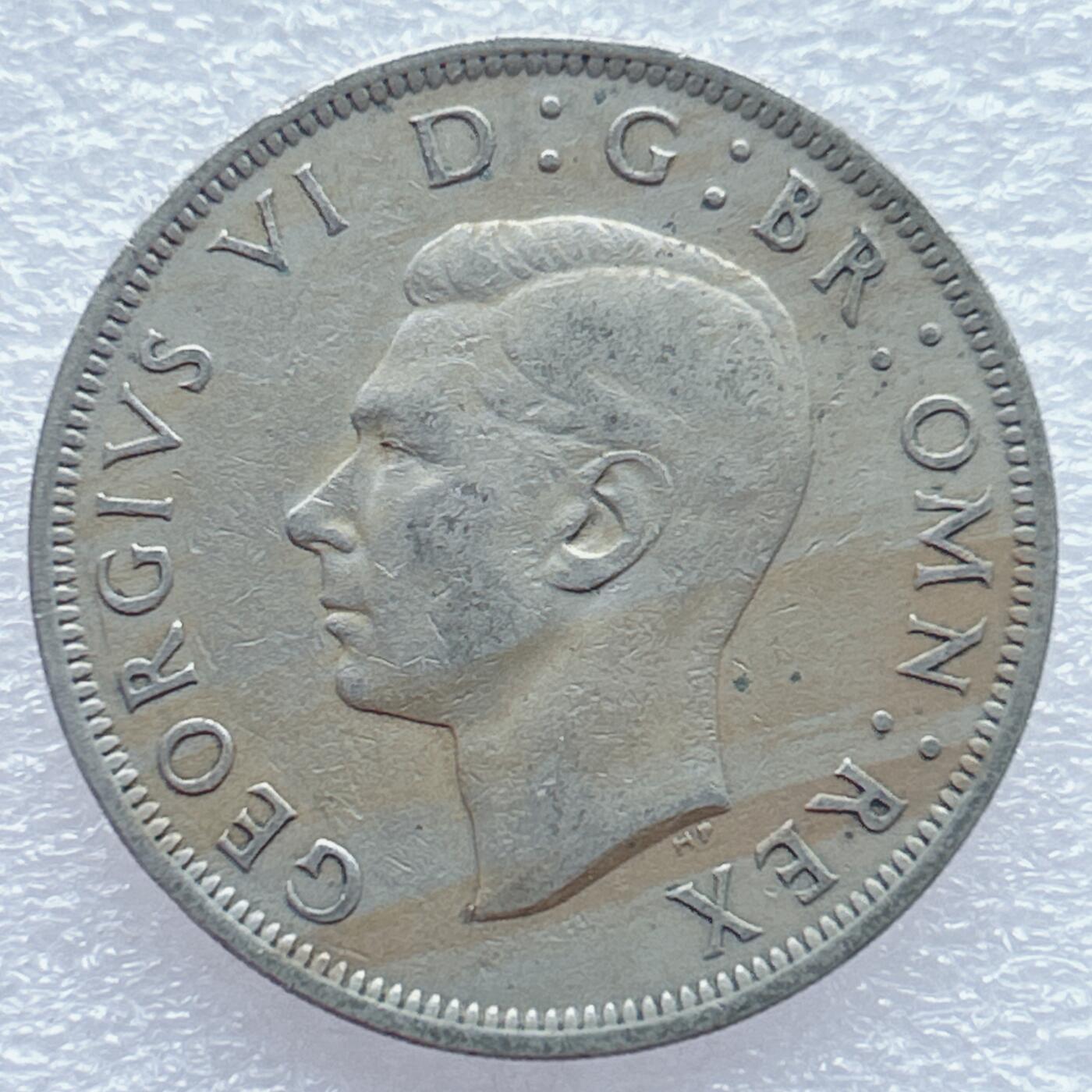 第一海外回流一元起拍收藏 散币专场 第94期 英国1949年半克朗 乔治六世