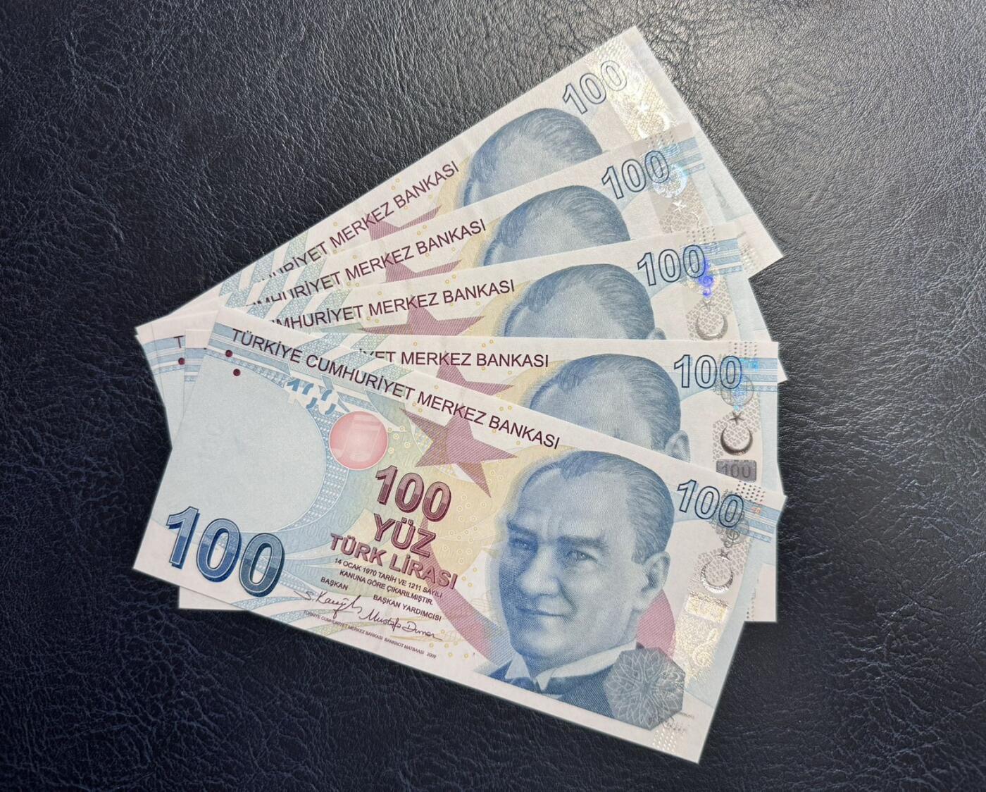 收藏联盟Quantum Auction 第351期拍卖  土耳其2009年版100里拉五张 品相全新UNC