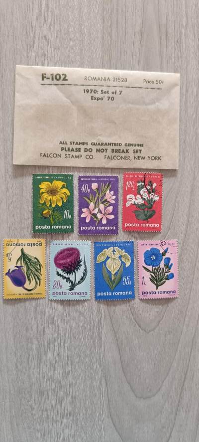 如意阁邮票第八场 - 外国花卉类邮票