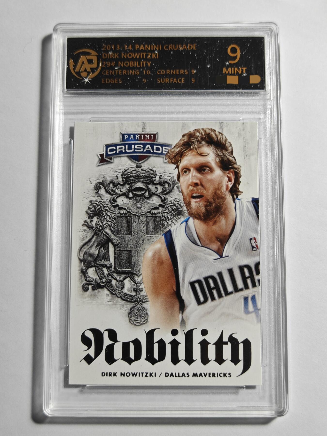 【麦稀奇世界钱币展】【德藏】卡牌拍卖 🧲 第14期   NBA 2013-14 PANINI CRUSADE 独行侠 诺维茨基 RPA 9