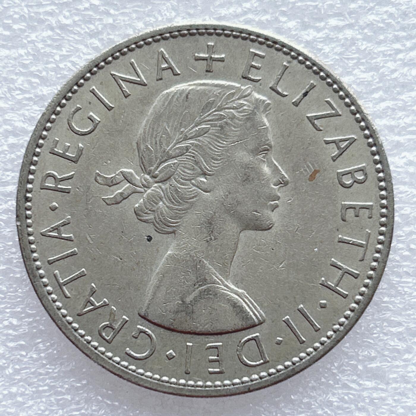 第一海外回流一元起拍收藏 散币专场 第94期 英国1967年半克朗 伊丽莎白二世 原光