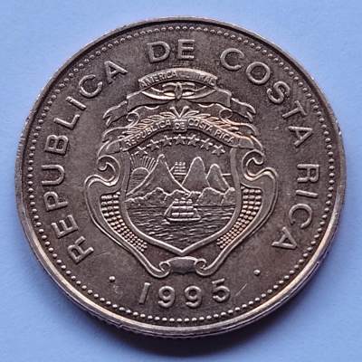 布加迪🐬～世界钱币🌾第 122 期 /  德国🇩🇪银币英联邦🇬🇧克朗币以及各国散币 - 哥斯达黎加🇨🇷 1995年 25科龙
