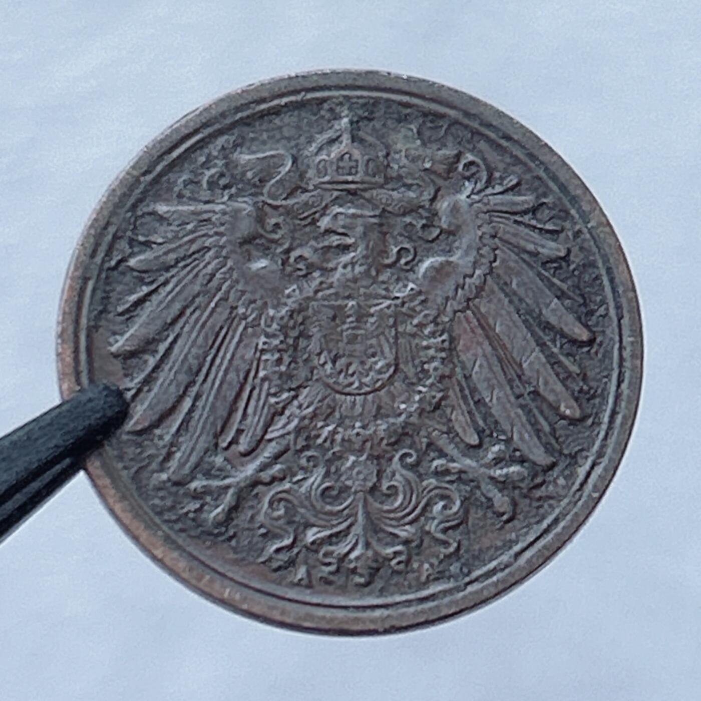 第一海外回流一元起拍收藏 散币专场 第93期 德意志帝国1907年1芬尼 A厂