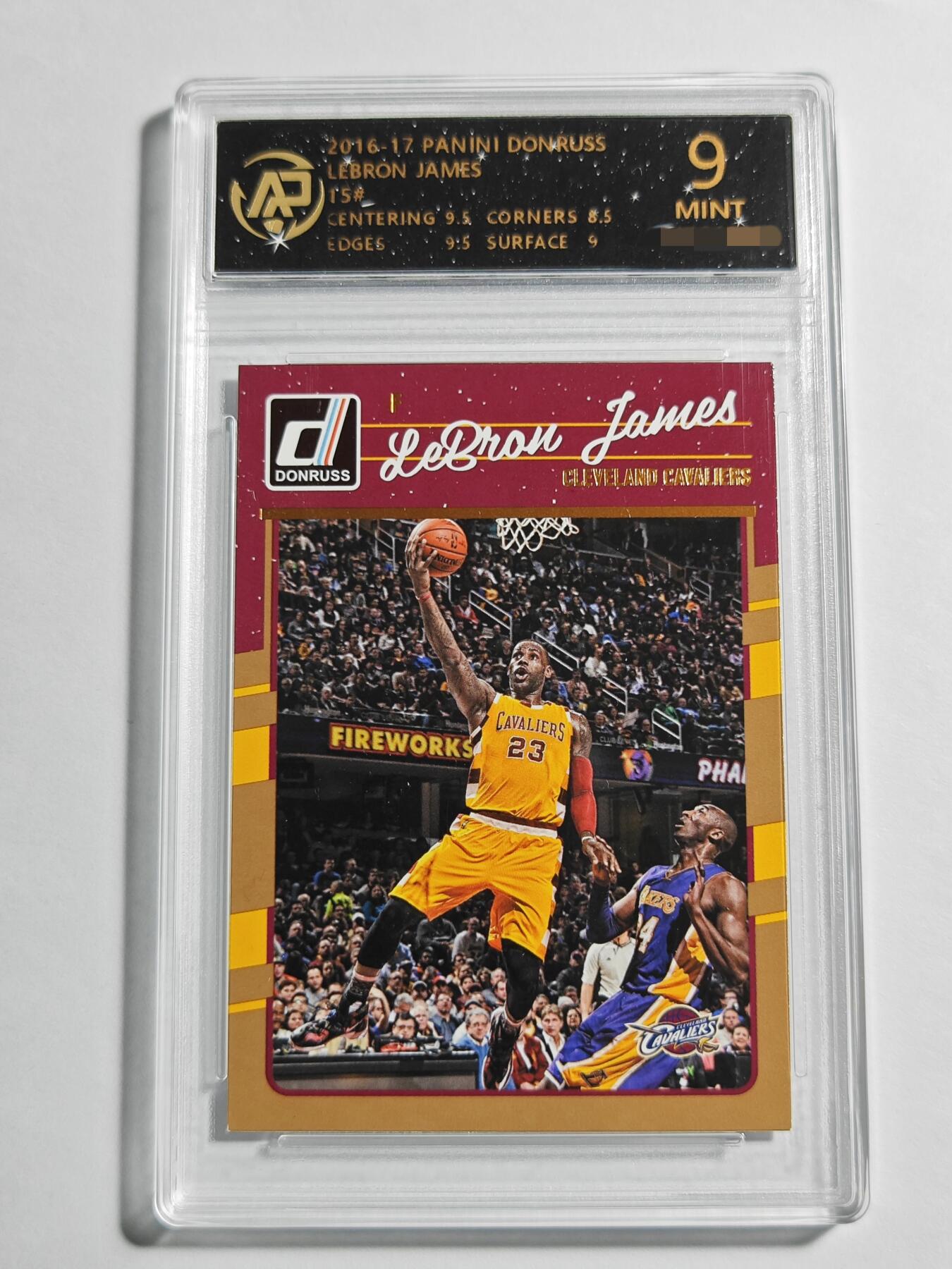 【麦稀奇世界钱币展】【德藏】卡牌拍卖 🧲 第14期  NBA 2016-17 PANINI DONRUSS 骑士 詹姆斯 RPA 9