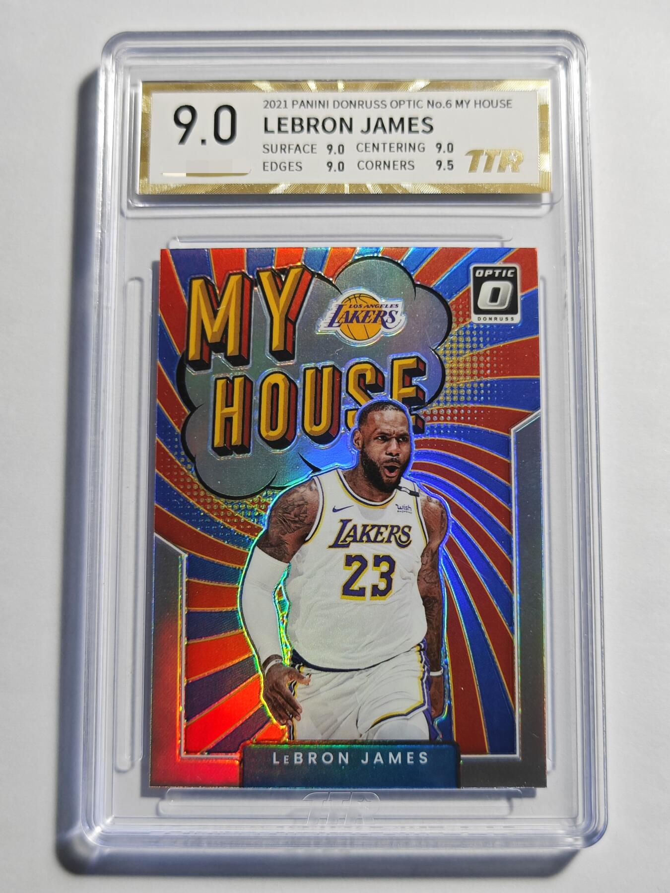 【麦稀奇世界钱币展】【德藏】卡牌拍卖 🧲 第14期  NBA 2021 PANINI DONRUSS OPTIC 湖人 詹姆斯 特卡 TTR 9