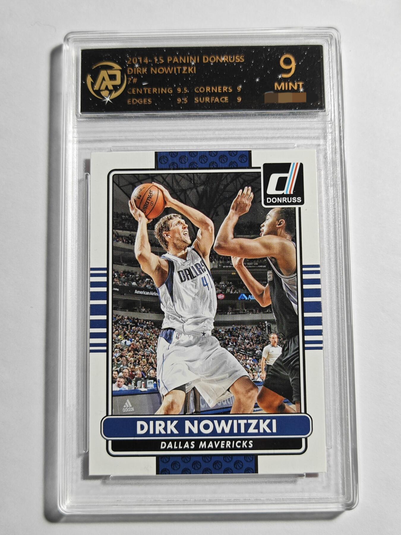 【麦稀奇世界钱币展】【德藏】卡牌拍卖 🧲 第14期  NBA 2014-15 PANINI DONRUSS 独行侠 诺维茨基 RPA 9