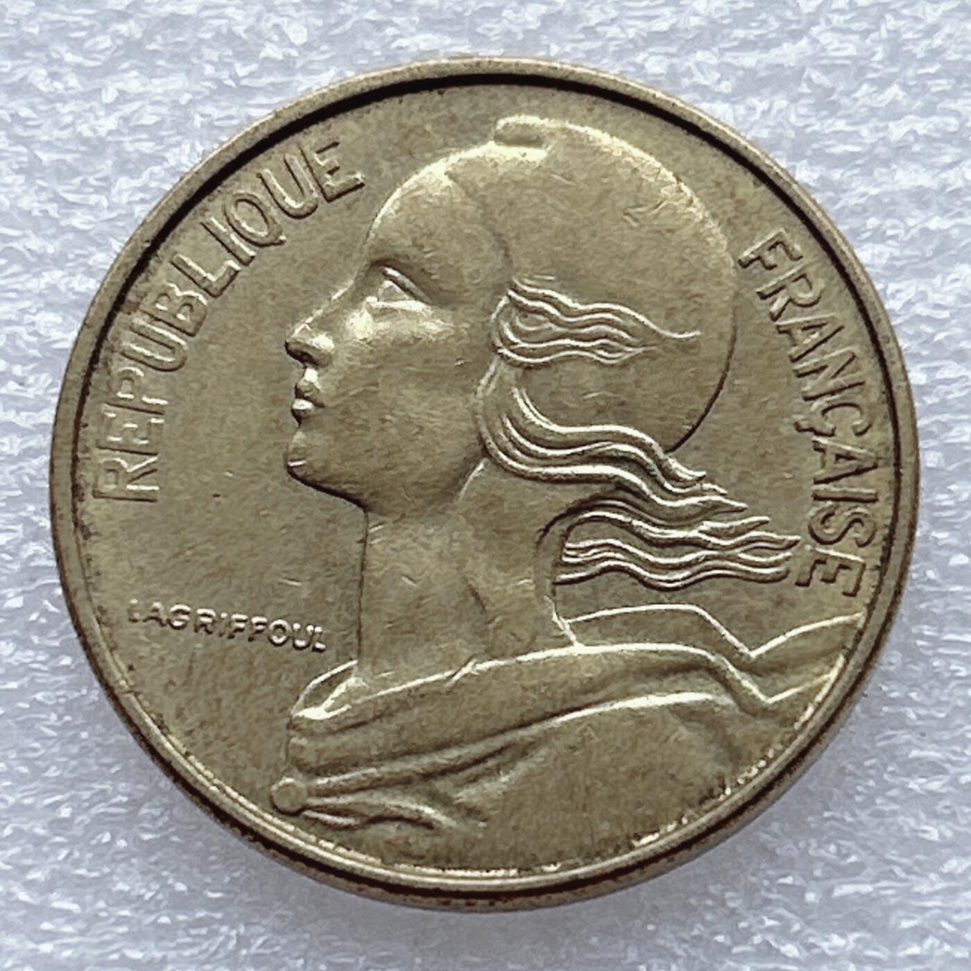 第一海外回流一元起拍收藏 散币专场 第93期 法国1962年50分铜币