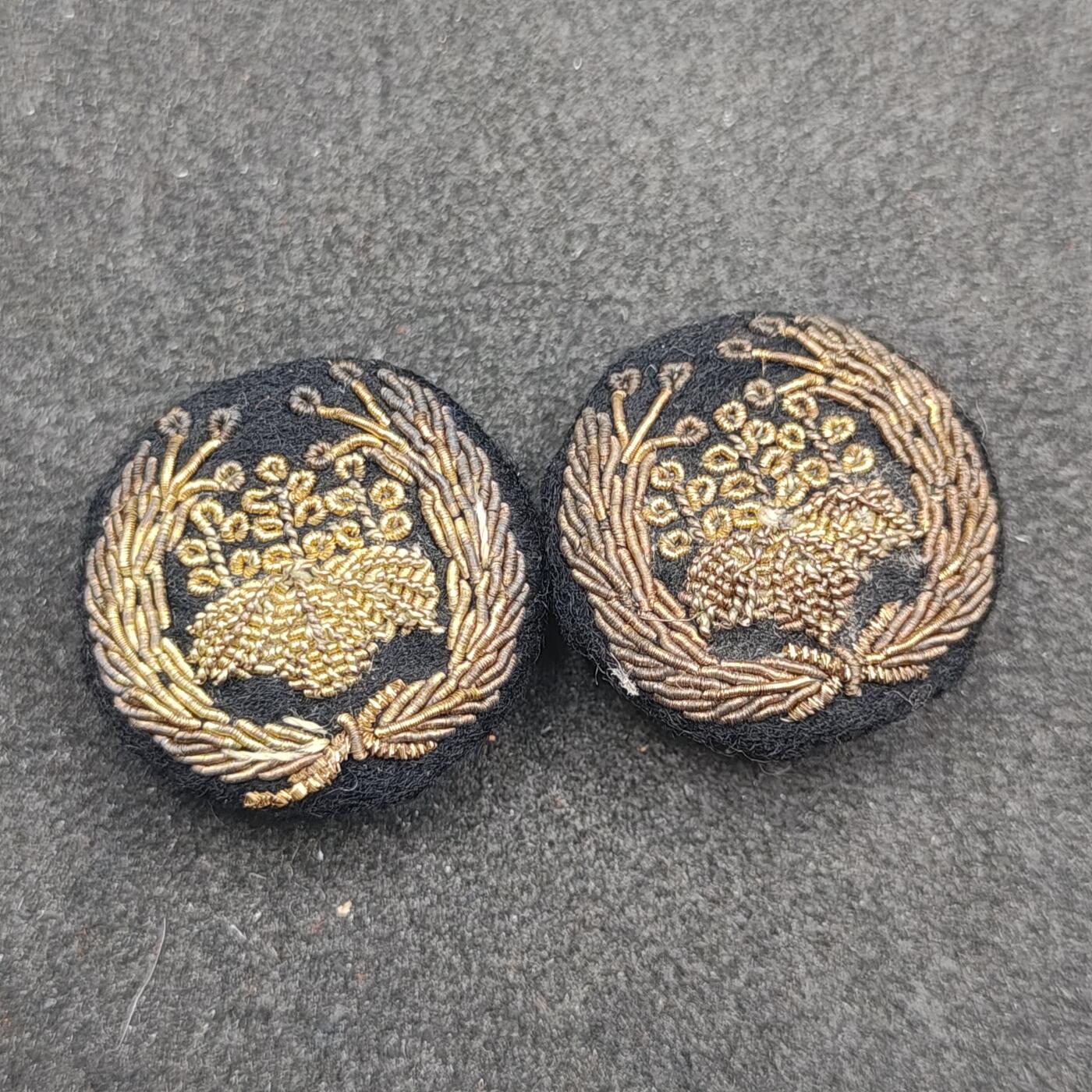 全场0元起拍 第163期 咸鱼国勋章拍卖专场 6月9日（周日）下午6：00开始 日本战前 铁道省 高级刺绣领章