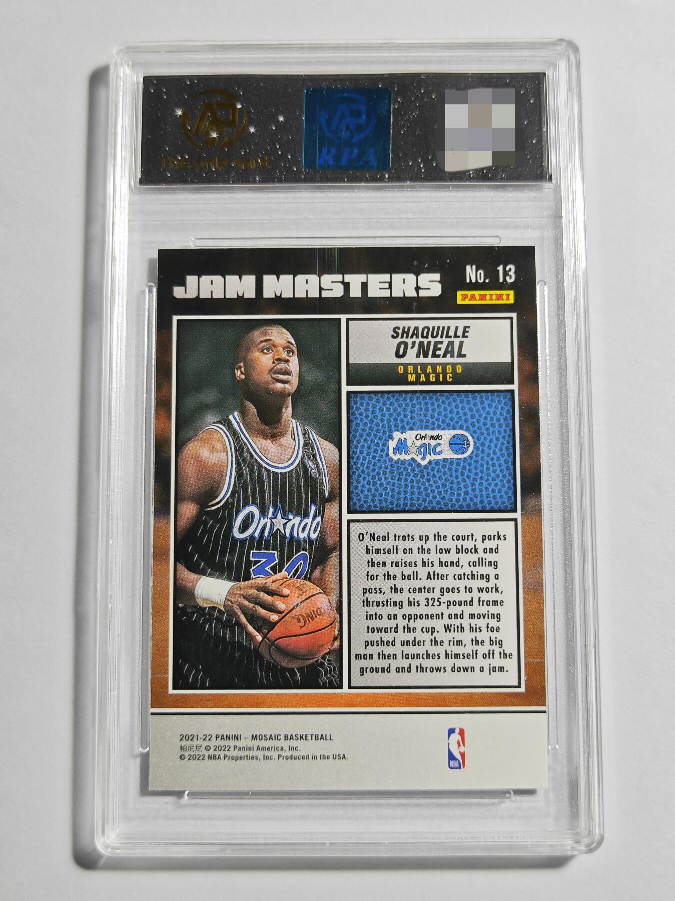 【麦稀奇世界钱币展】【德藏】卡牌拍卖 🧲 第14期  NBA 2021-22 PANINI MOSAIC 魔术 奥尼尔 RPA 9