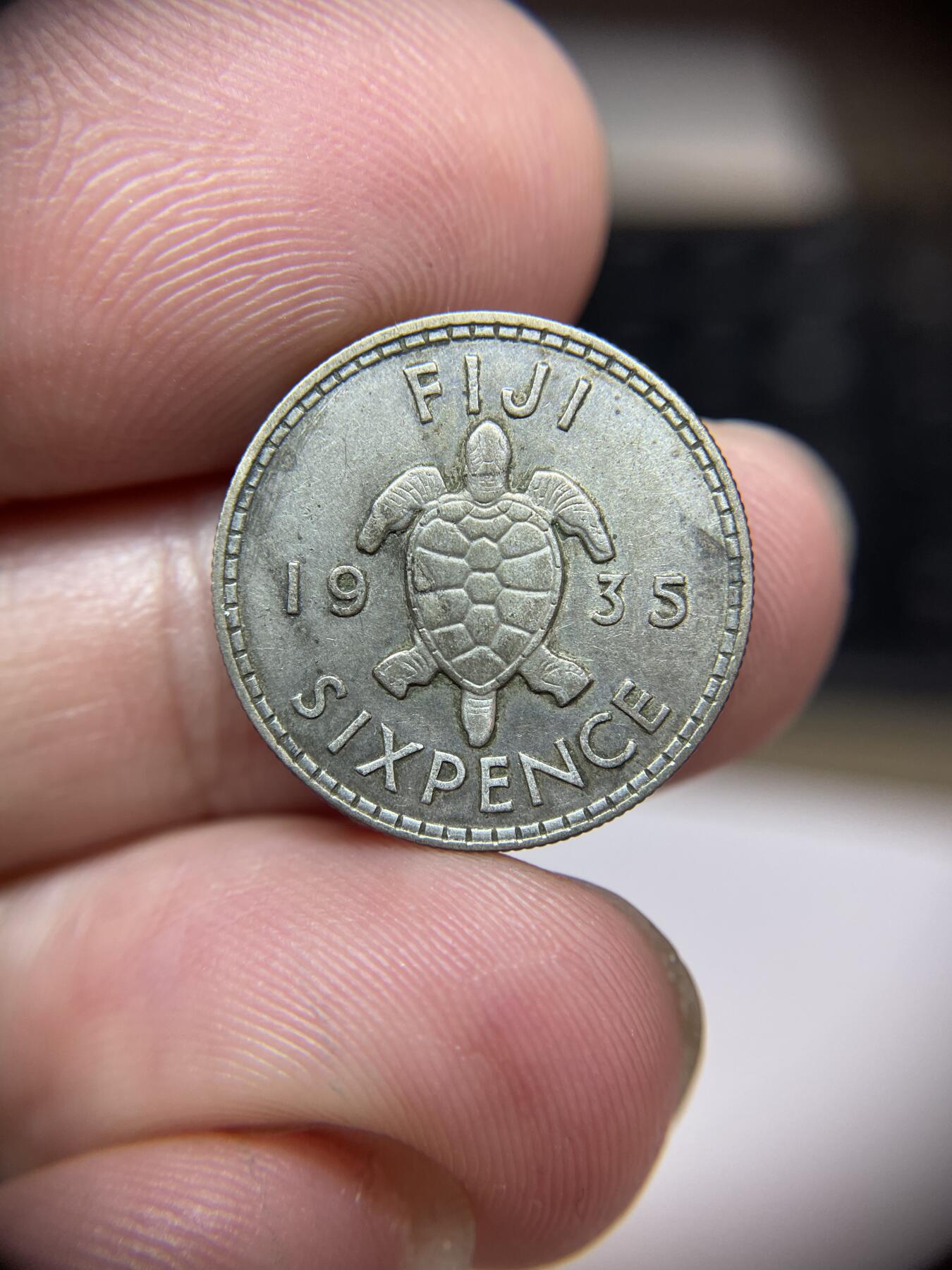 2024年集古藏今外币拍卖第八期-第8场—（总第78拍） 1935年斐济6便士银币