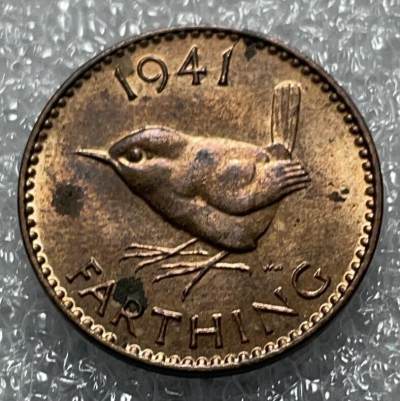 文馨钱币收藏133场，中外古币，版本已明细分 - 1941 年英国法新铜币