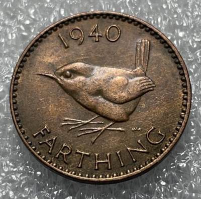 文馨钱币收藏133场，中外古币，版本已明细分 - 1940 年英国法新铜币