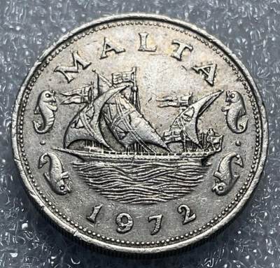 文馨钱币收藏133场，中外古币，版本已明细分 - 1972 年马耳他 10 分