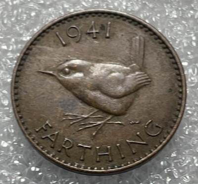 文馨钱币收藏133场，中外古币，版本已明细分 - 1941 年英国法新铜币