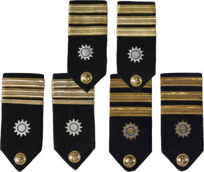 华艺国际2024年春季拍卖会 海军遗珍及徽章系列图录 - 民国海军肩章一组六件