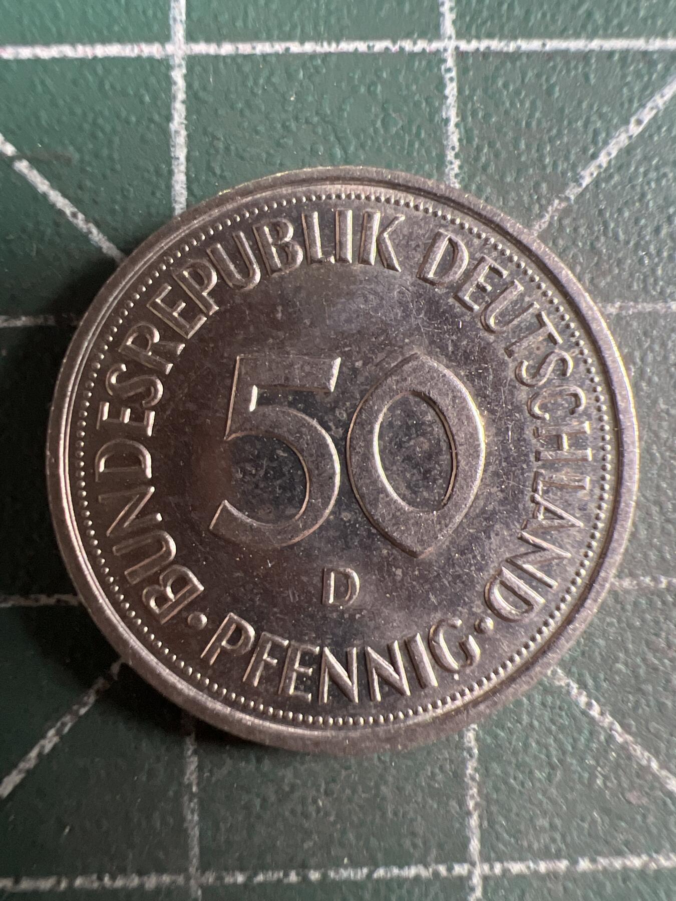 第621期 硬币专场 （无押金，捡漏，全场50包邮，偏远地区除外，接收代拍业务） 德国50分  D