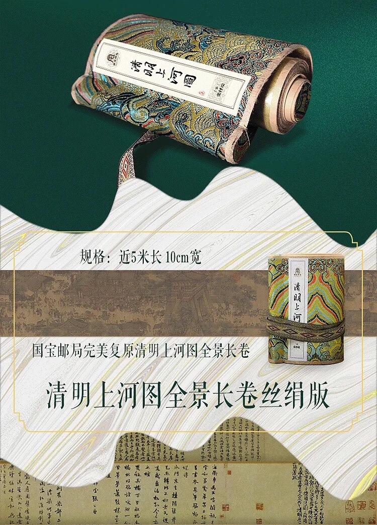 白泽拍卖卡牌专场第3期（端午小HIGH） 2023 清明上河图全景纪念章礼盒 章规格97*28mm*5 长卷规格10cm宽近5米长