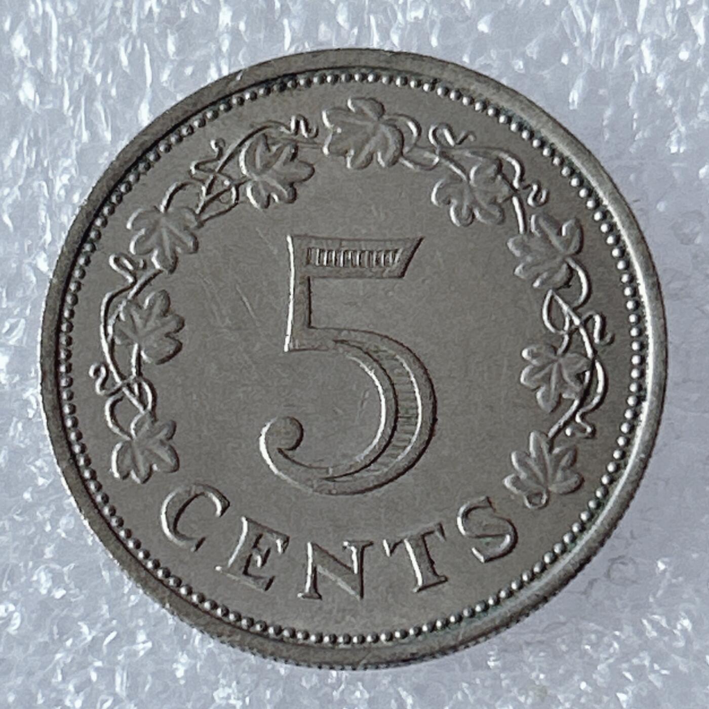 第一海外回流一元起拍收藏 散币专场 第94期 马耳他1972年5分