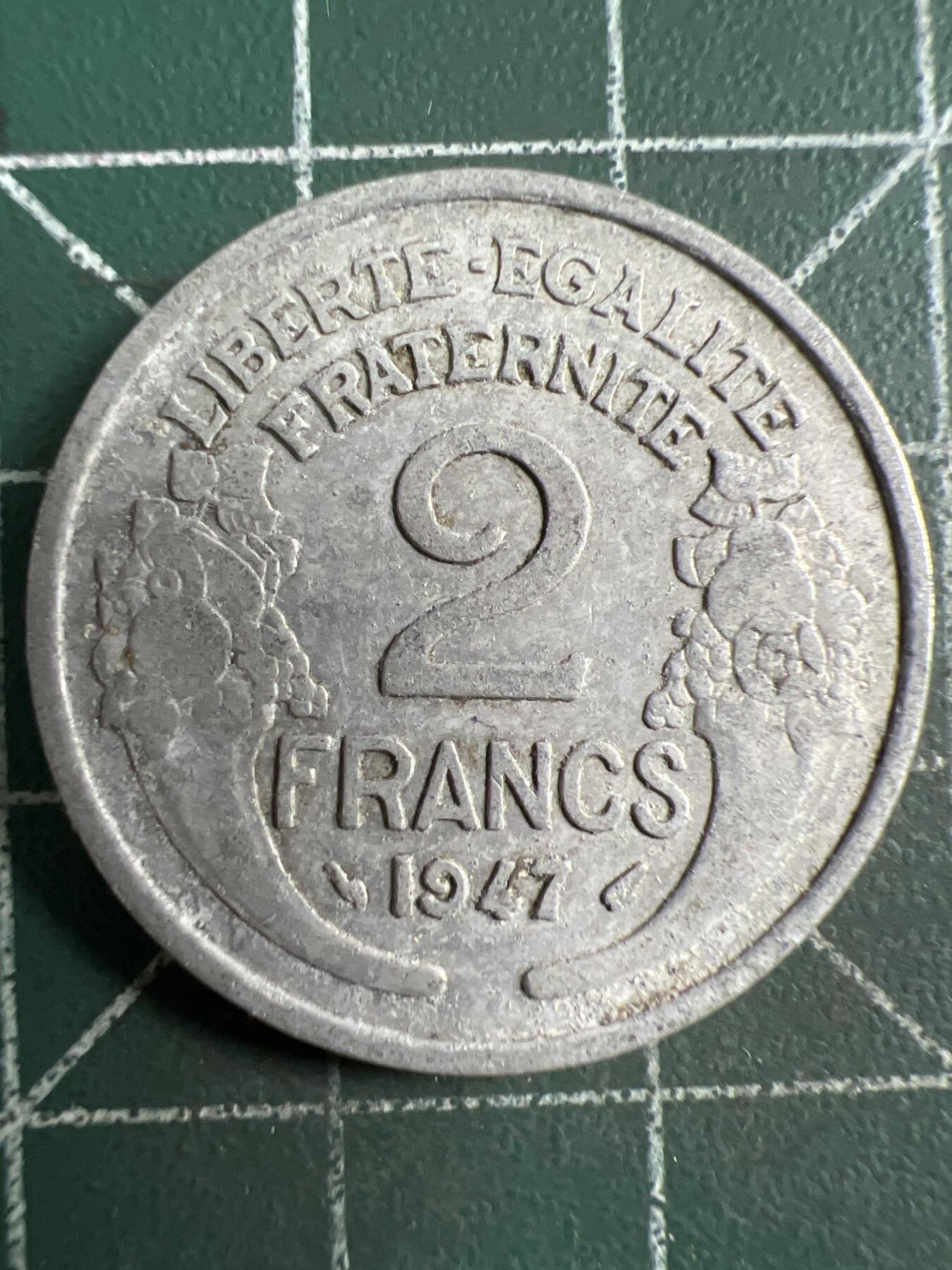 第620期 硬币专场 （无押金，捡漏，全场50包邮，偏远地区除外，接收代拍业务） 法国2法郎