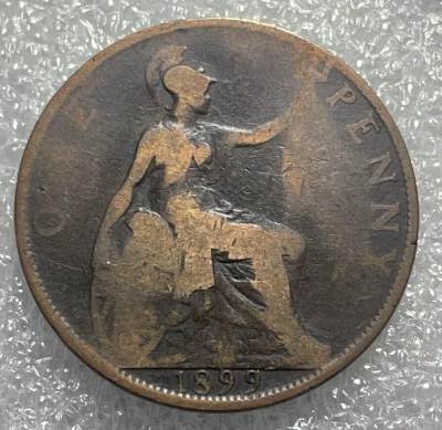 文馨钱币收藏133场，中外古币，版本已明细分 - 1899 年英国英国 1 便士
