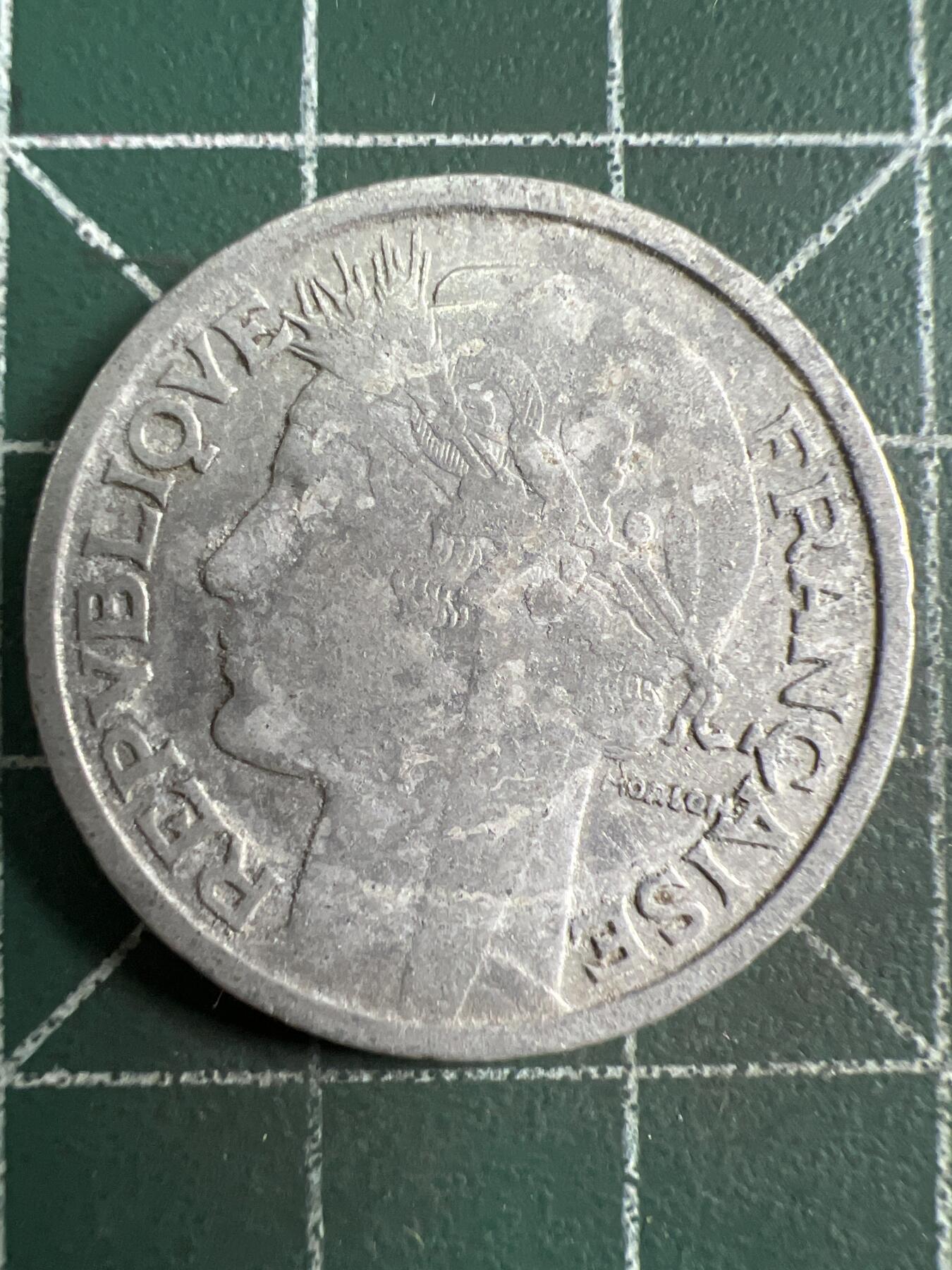 第620期 硬币专场 （无押金，捡漏，全场50包邮，偏远地区除外，接收代拍业务） 法国2法郎