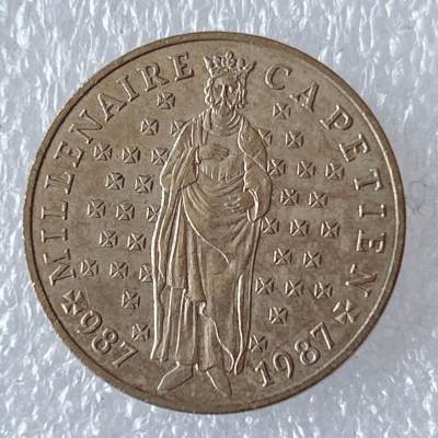 第一海外回流一元起拍收藏 散币专场 第94期 - 法国1987年卡佩王朝千年10法郎