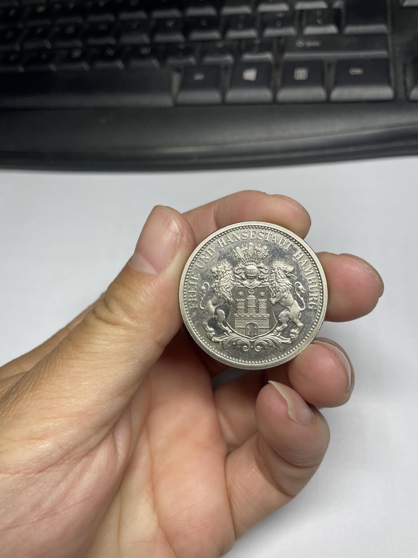 2024年集古藏今外币拍卖第八期-第8场—（总第78拍） 德国汉堡双狮纪念章