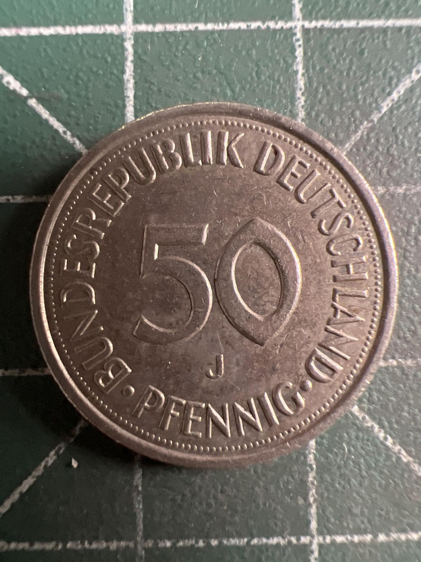 第620期 硬币专场 （无押金，捡漏，全场50包邮，偏远地区除外，接收代拍业务） 德国50分 J