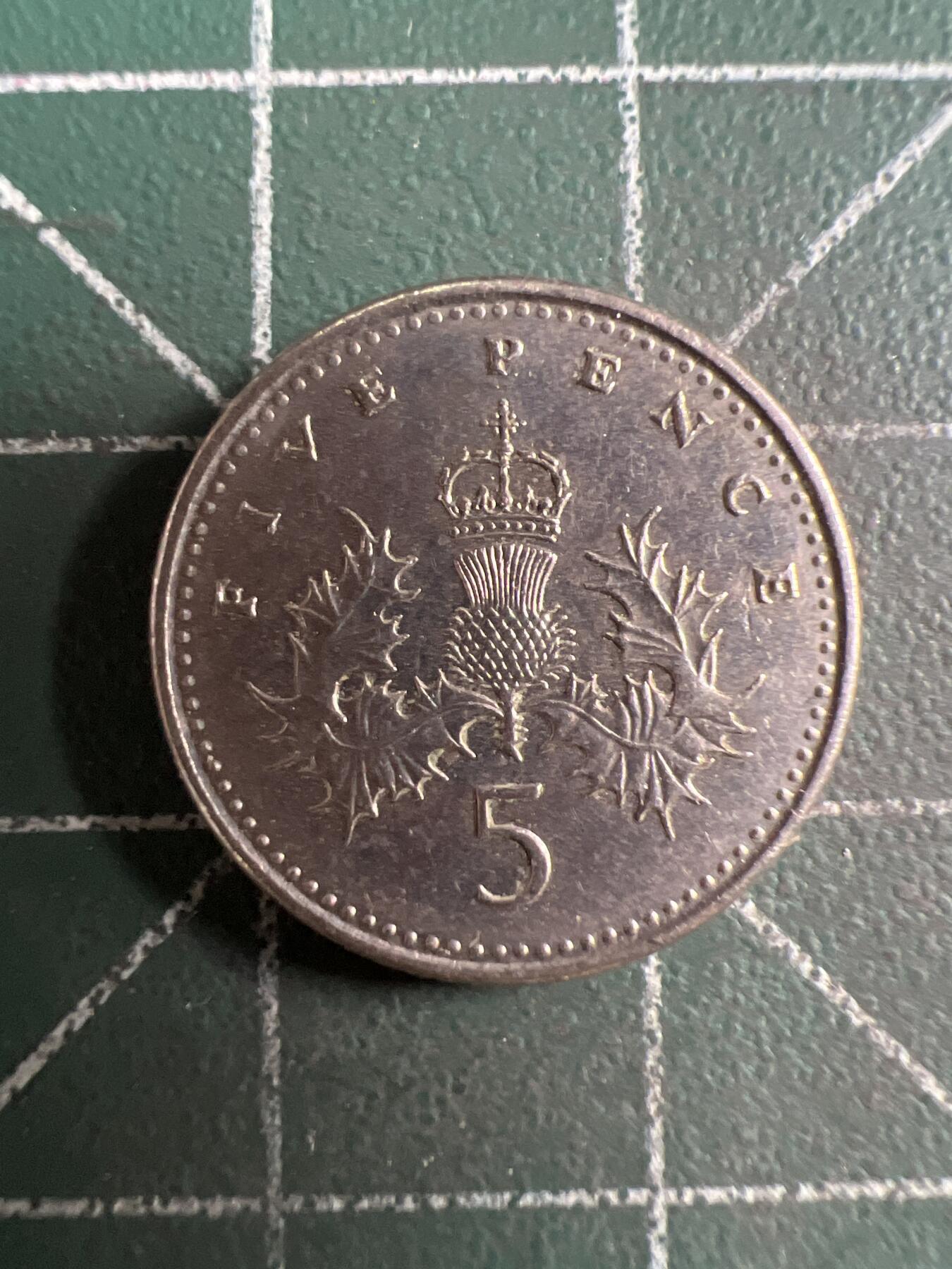 第620期 硬币专场 （无押金，捡漏，全场50包邮，偏远地区除外，接收代拍业务） 英国5便士
