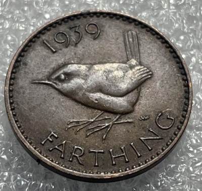 文馨钱币收藏133场，中外古币，版本已明细分 - 1939 年英国法新铜币