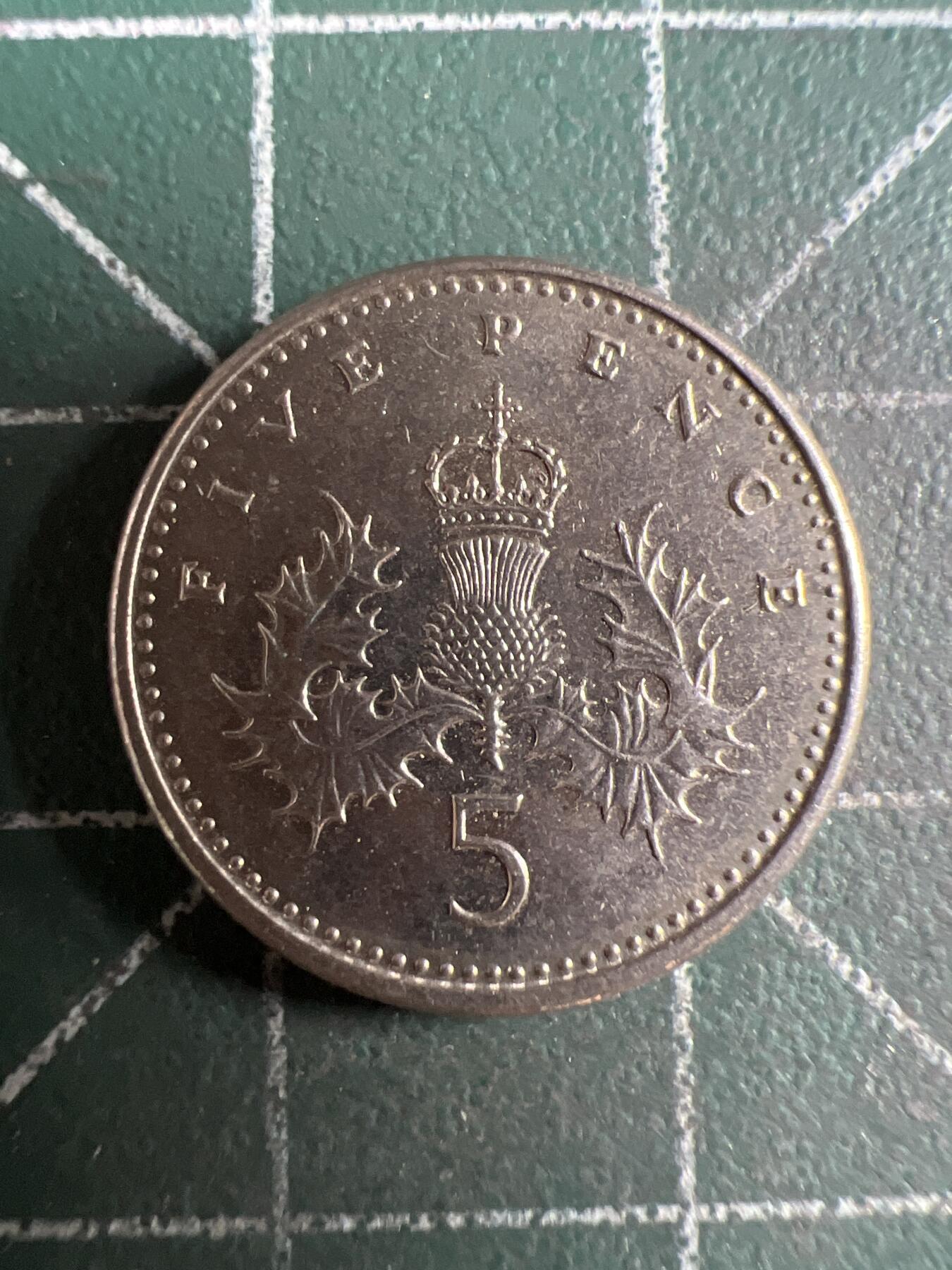 第621期 硬币专场 （无押金，捡漏，全场50包邮，偏远地区除外，接收代拍业务） 英国5便士